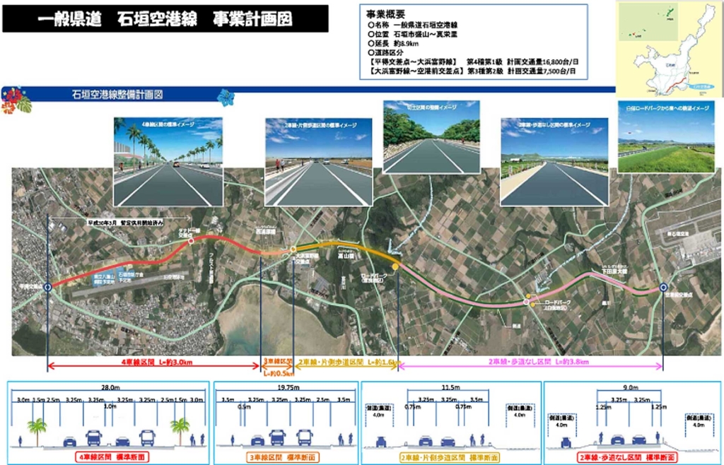 石垣空港アクセス道路2