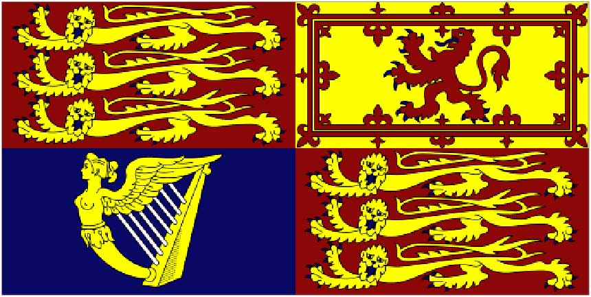 イギリス王室旗(女王陛下のロイヤル・スタンダード)
