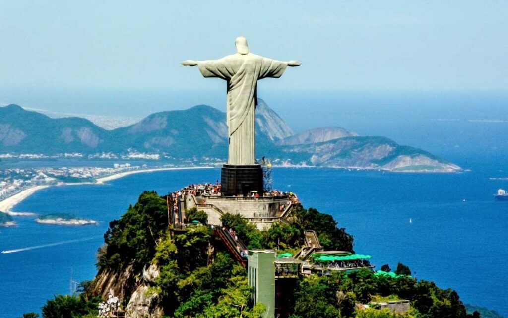 ブラジルのコルコバードの丘