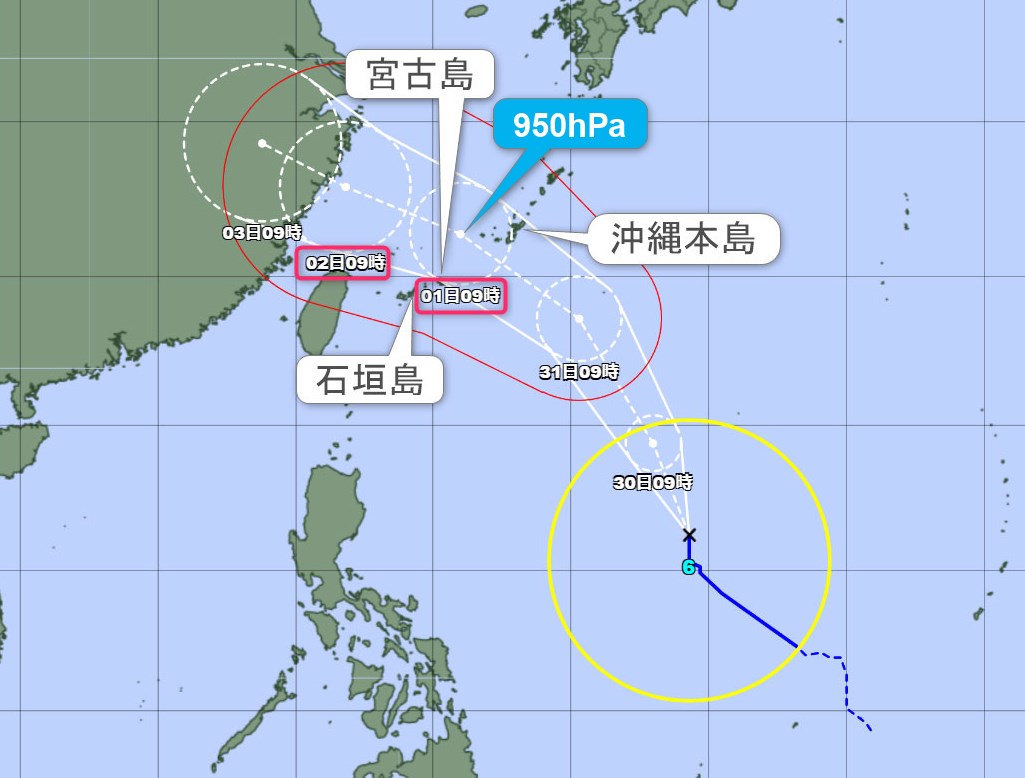 台風6号7月29日