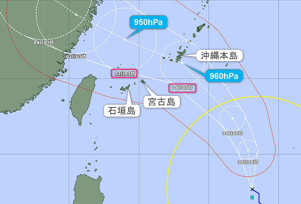 台風6号7月30日