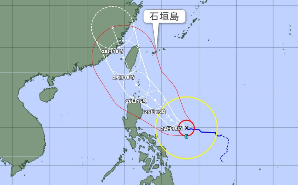 台風5号7月23日