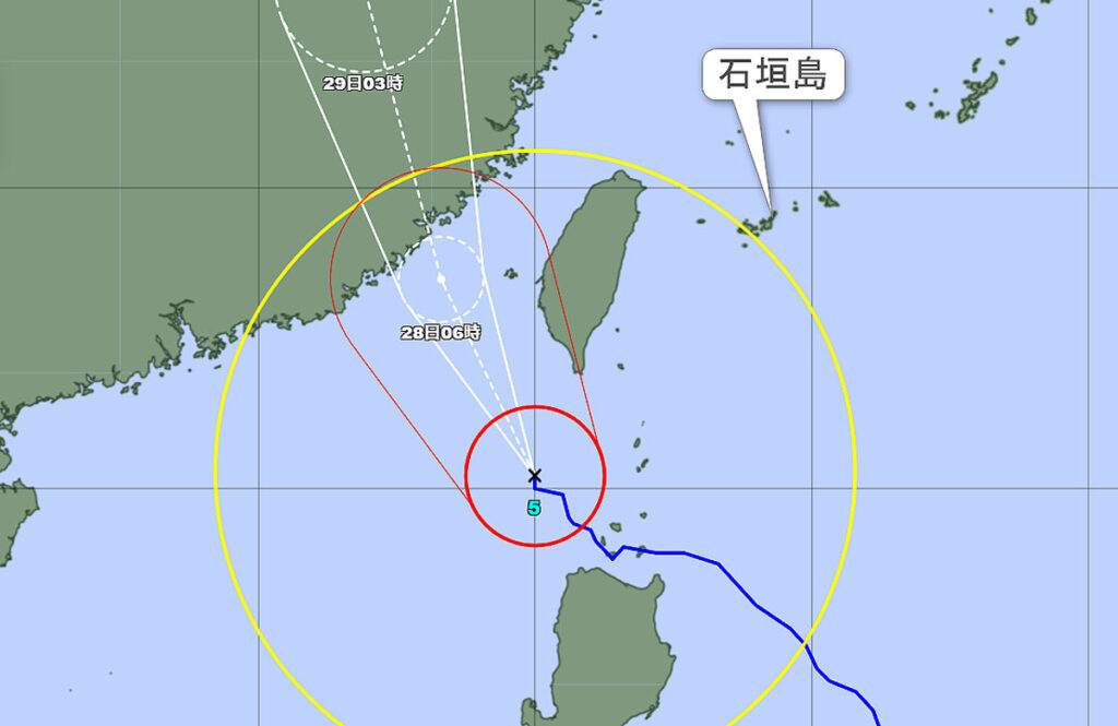 台風5号7月27日