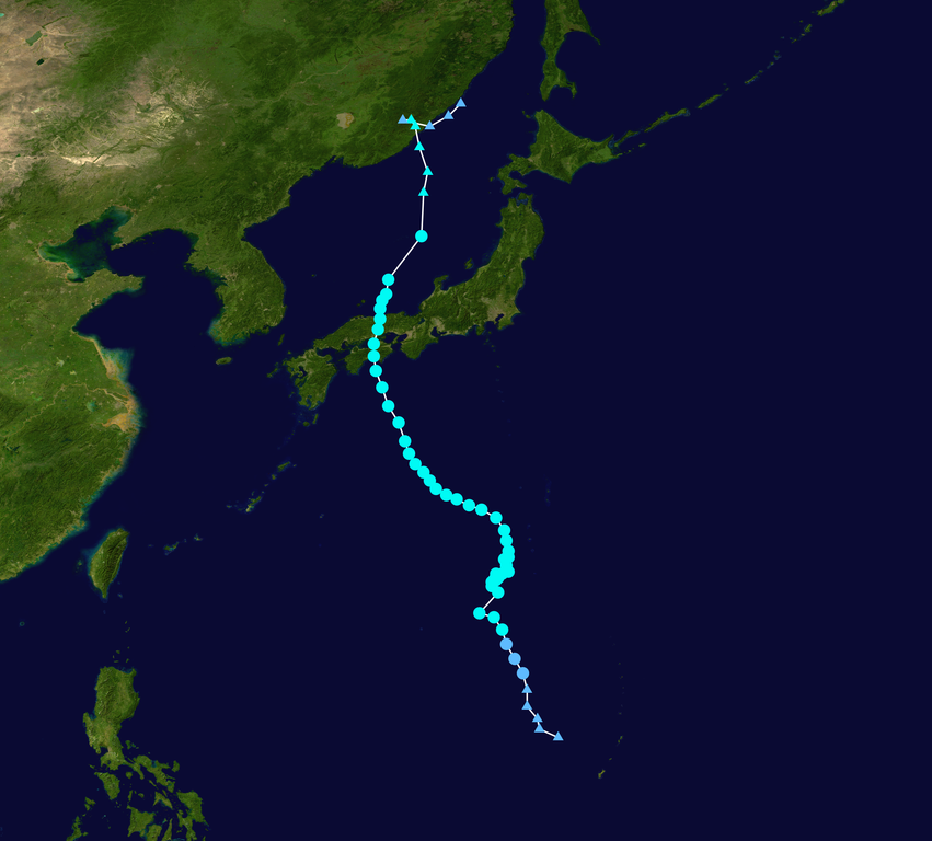 2011年台風12号の進路