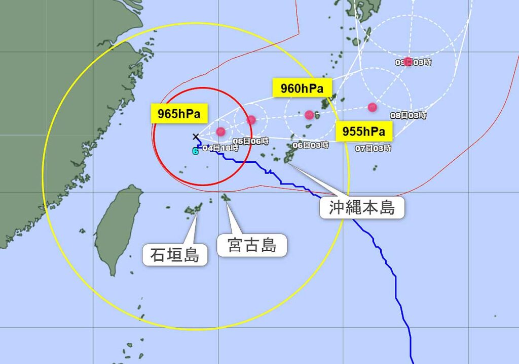 台風6号8月4日