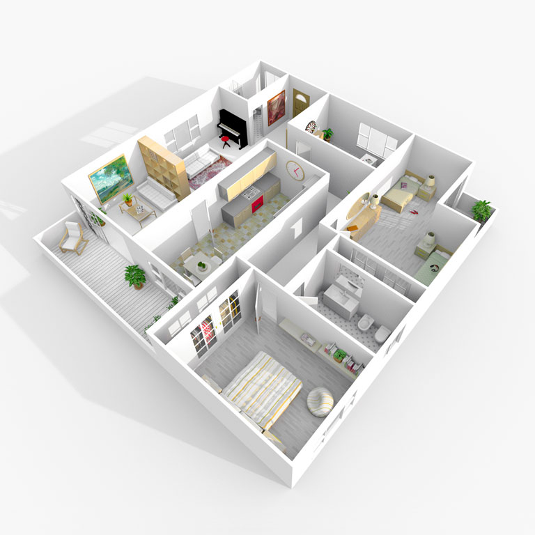 部屋の間取り