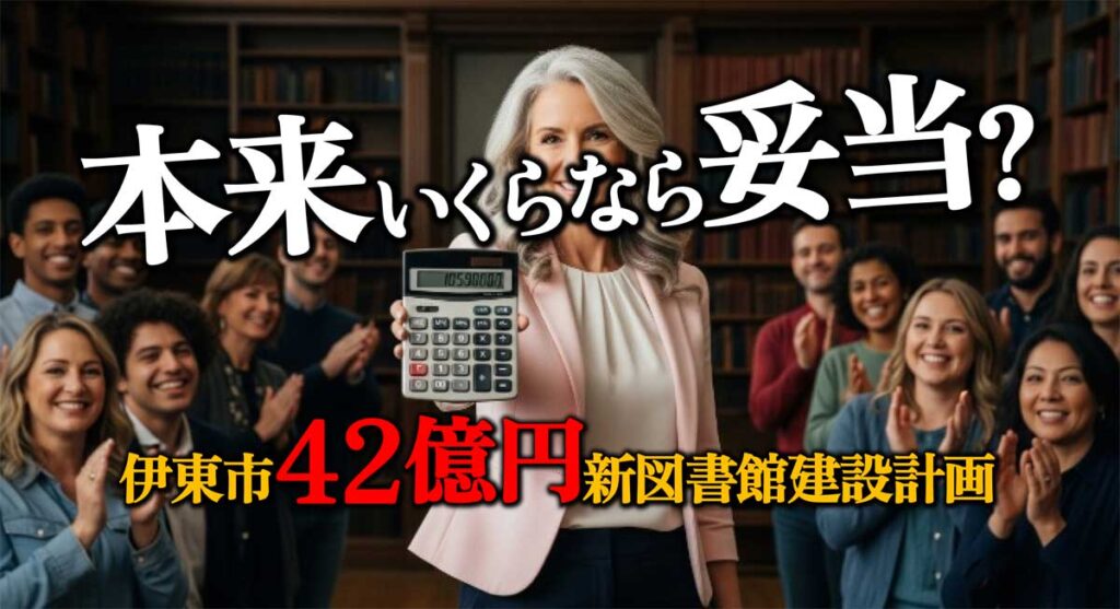 本来いくらなら妥当?【伊東市42億円新図書館建設計画】