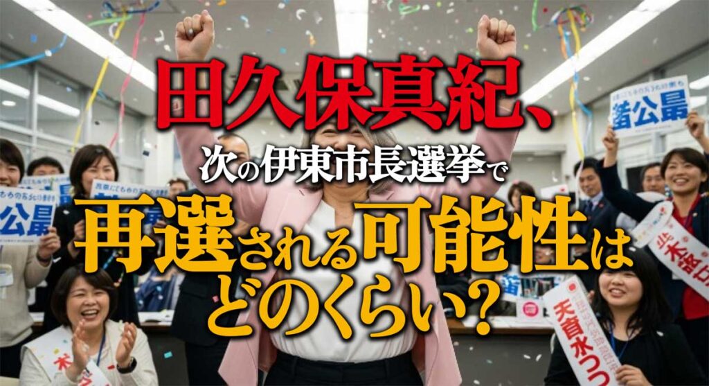 【田久保真紀】次の伊東市長選挙で再選される可能性はどの位?