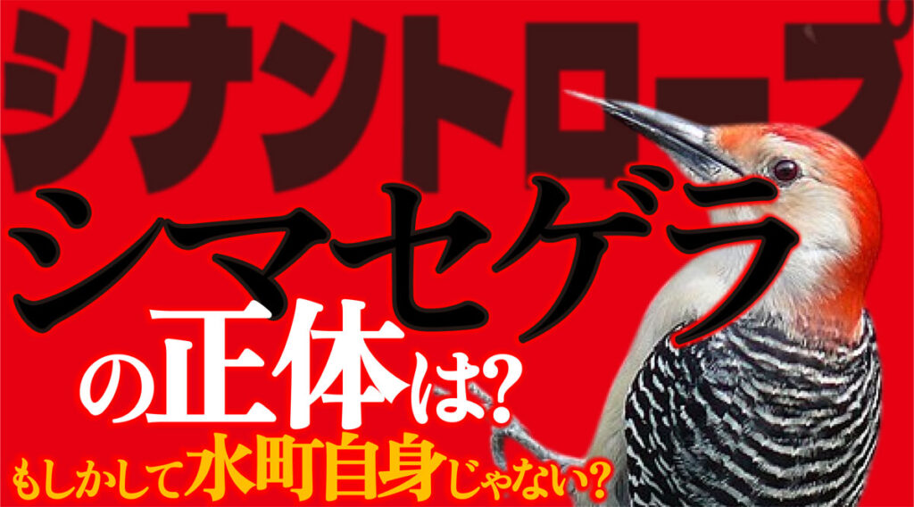 【シナントロープ最大の謎】シマセゲラの正体は誰?→水町の可能性