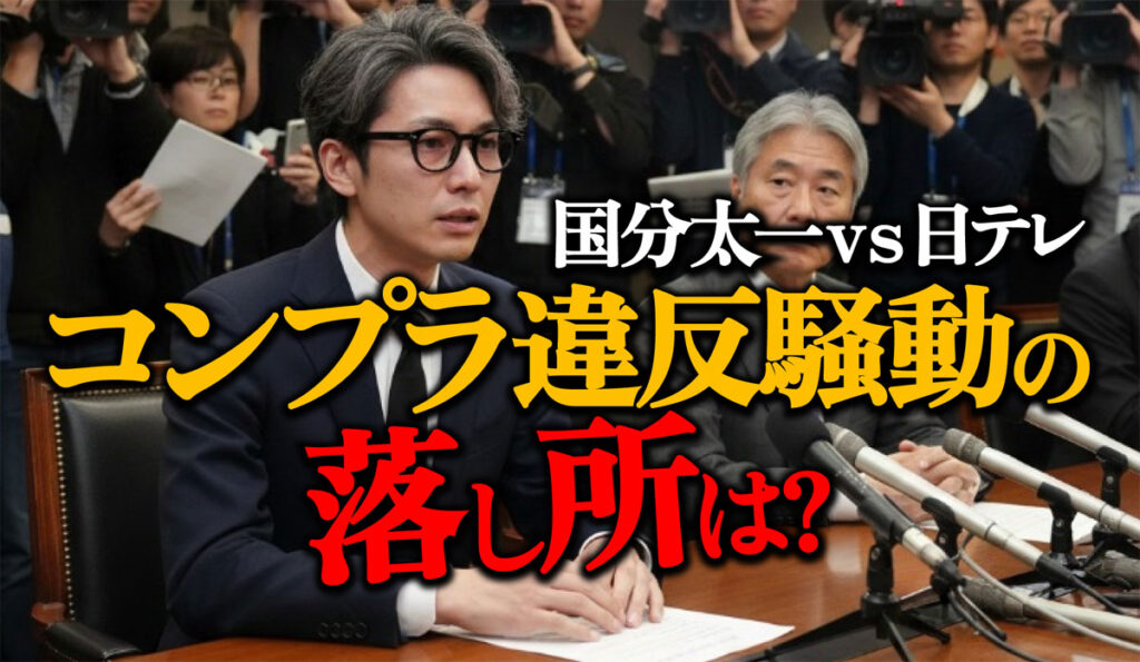 【国分太一vs日テレ】コンプラ違反を巡る騒動の落し所は?