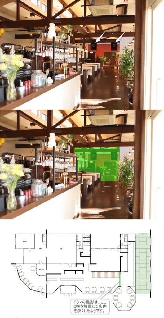 バーガーショップ「シナントロープ」の実際の店舗の様子