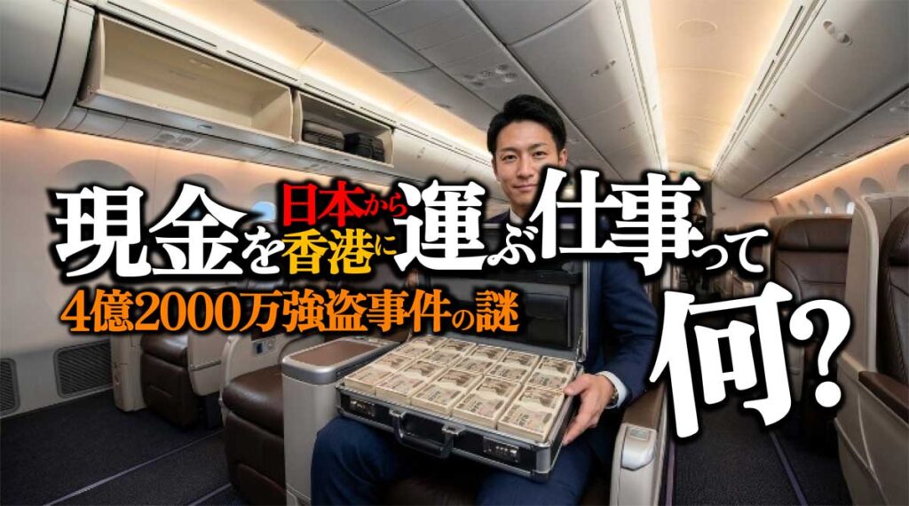 「現金を日本から香港に運び両替する仕事」とは?4億2000万強盗事件の謎