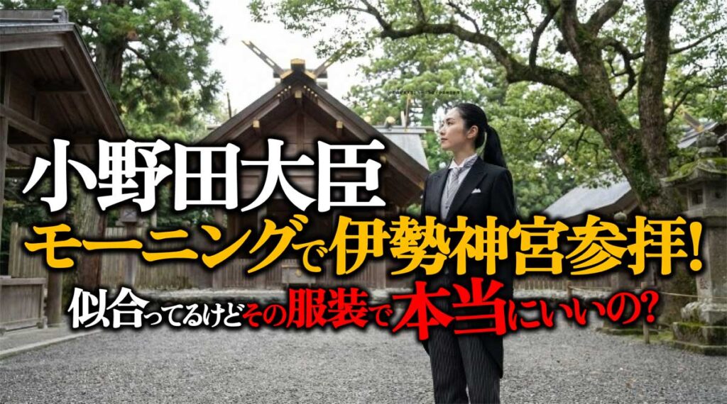 【小野田紀美大臣】モーニングで伊勢神宮参拝の違和感
