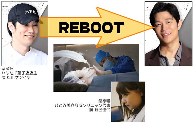 松山ケンイチさんの顔を鈴木亮平さんの顔に完璧に作り変えてしまう美容形成外科医の桑原瞳