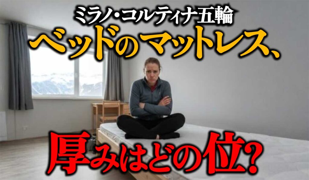 【ミラノ・コルティナ五輪】ベッドのマットレスの厚みは?