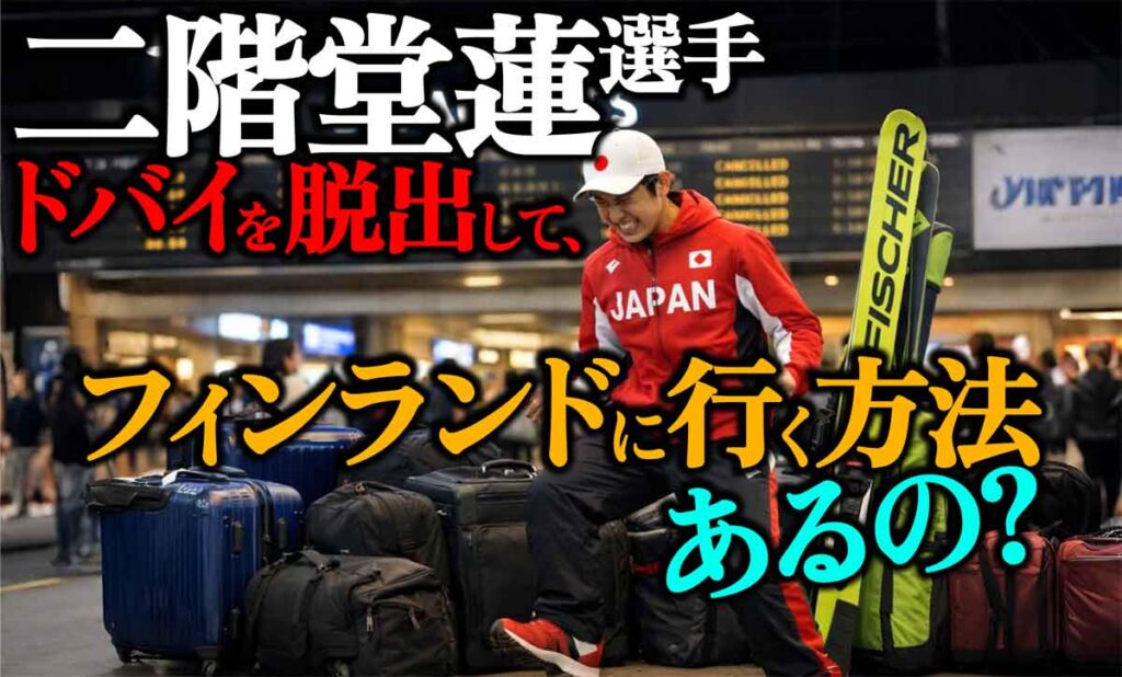 二階堂蓮ドバイを脱出!フィンランドに行く方法はある?／スキージャンプW杯欠場