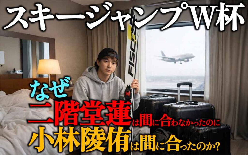 【スキージャンプW杯】なぜ小林陵侑は間に合った?二階堂蓮はドバイで足止め