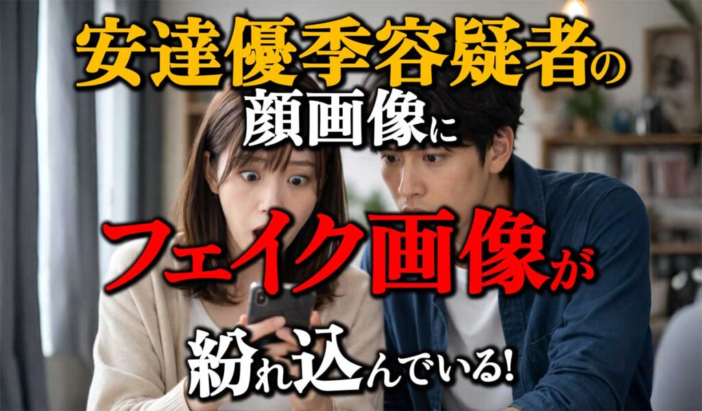 Xに出回っている安達優季容疑者の画像はAI生成?フェイク?