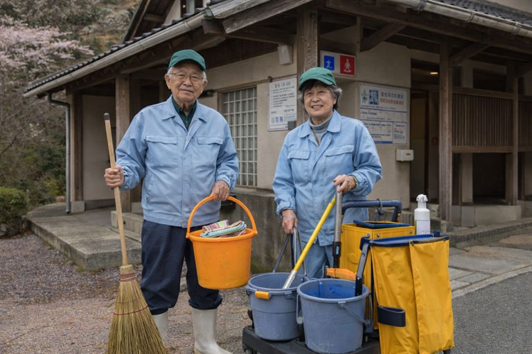 トイレ清掃員