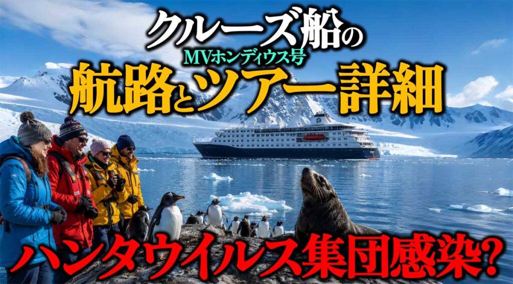 【ハンタウイルス集団感染?】クルーズ船の航路とツアー詳細