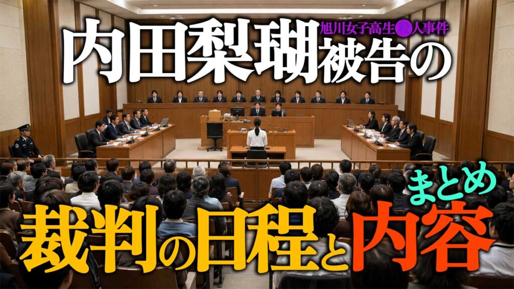 【旭川女子高生事件】内田梨瑚被告の裁判日程と内容まとめ