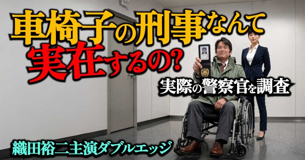 車椅子の刑事は実在する?実際の警察官を調査【織田裕二主演ダブルエッジ】
