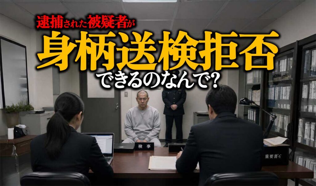 なぜ逮捕勾留された被疑者が身柄送検拒否できる?理由は?