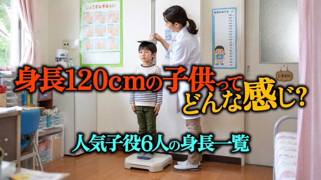 2026年人気子役の6人の身長一覧! 120cmは何歳で到達?