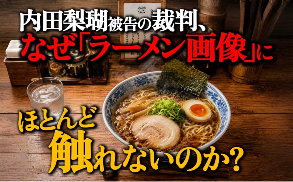【内田梨瑚】なぜ裁判で「ラーメン画像」がスルーされるのか?