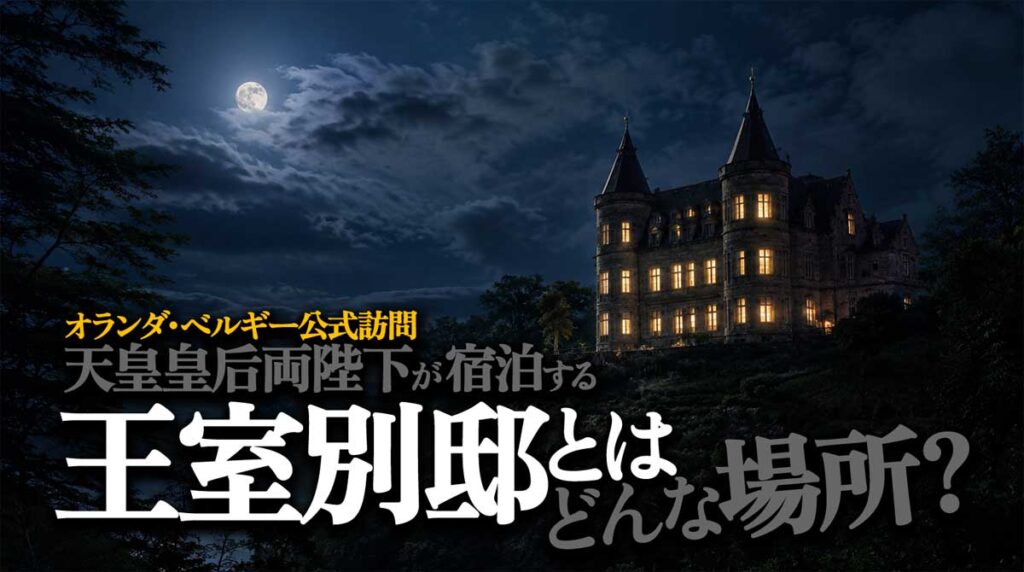 【天皇皇后両陛下宿泊】オランダ・ベルギーの王室別邸とは?