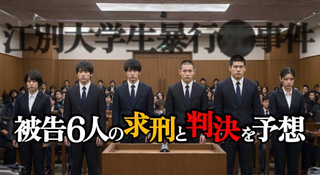 【江別大学生集団暴行事件】被告6人の求刑と判決予想／川村・川口・八木原他