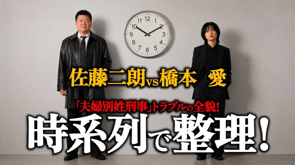 【時系列で整理】佐藤二朗vs橋本愛「夫婦別姓刑事」トラブルの全貌