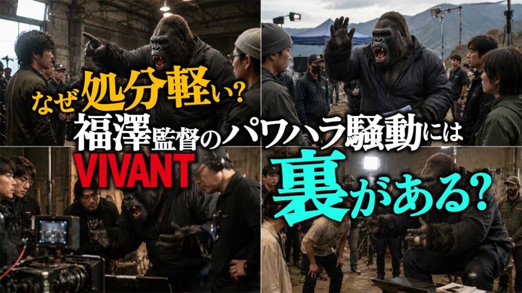 なぜ処分軽い? VIVANT福澤監督のパワハラ騒動裏読み